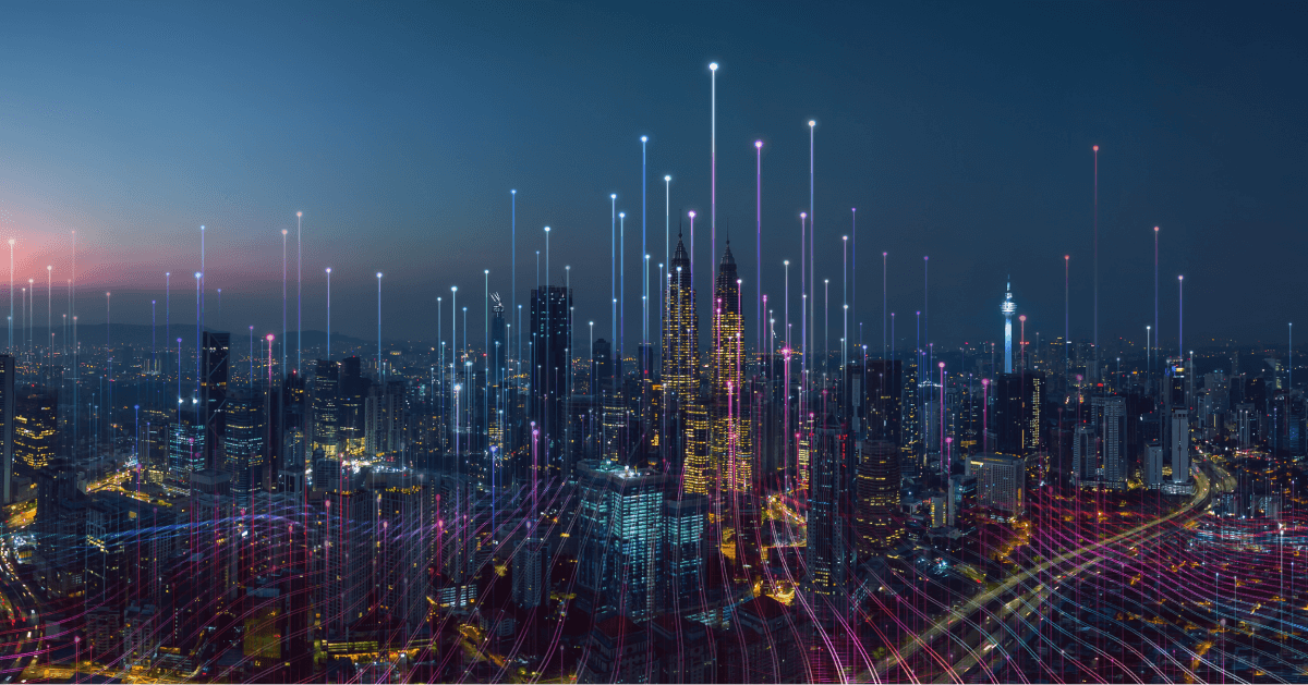 An image of a futuristic city