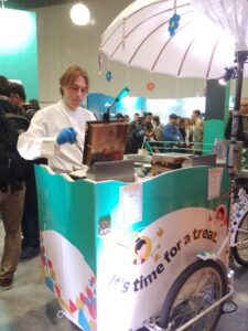 Food stand at Tech Show London 2024