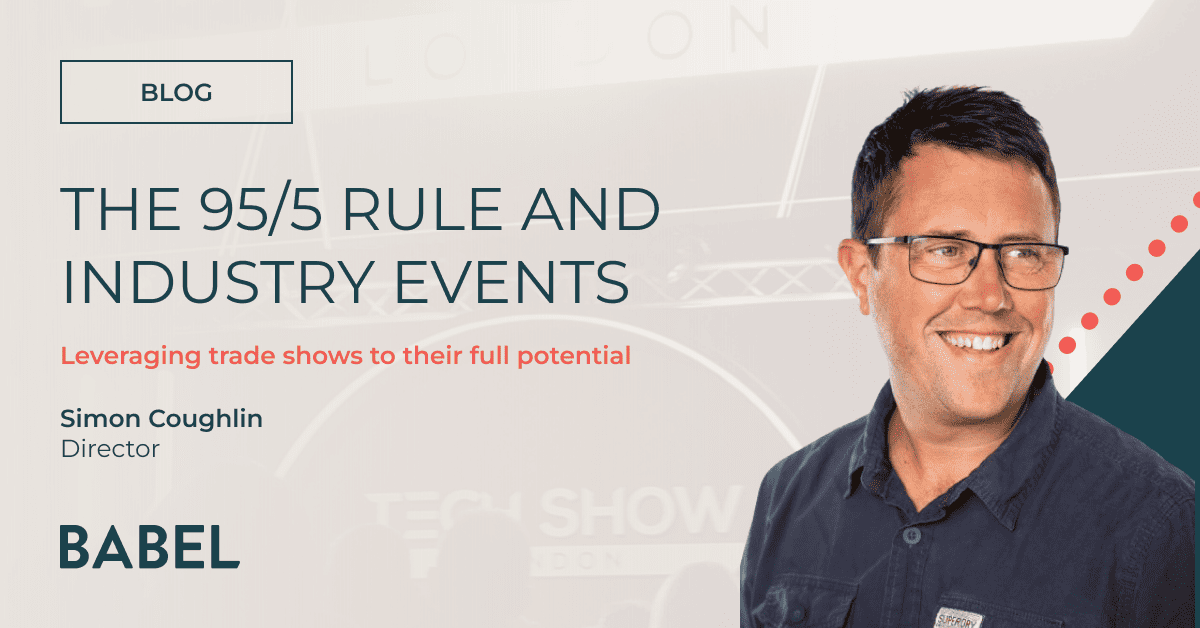 The 95/5 rule and industry events