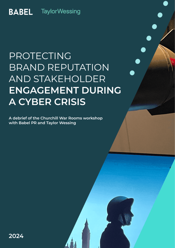 Protecting brand reputation and stakeholder engagement during a cyber crisis