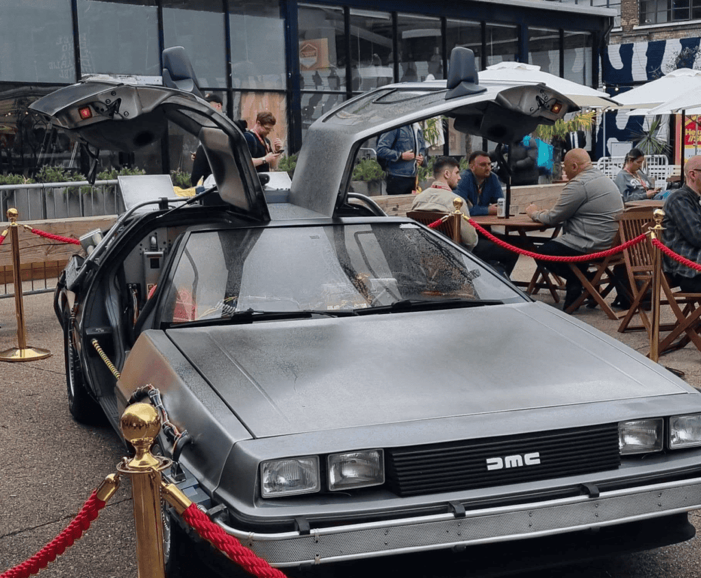 Back to the future car at Mad Fest 2024