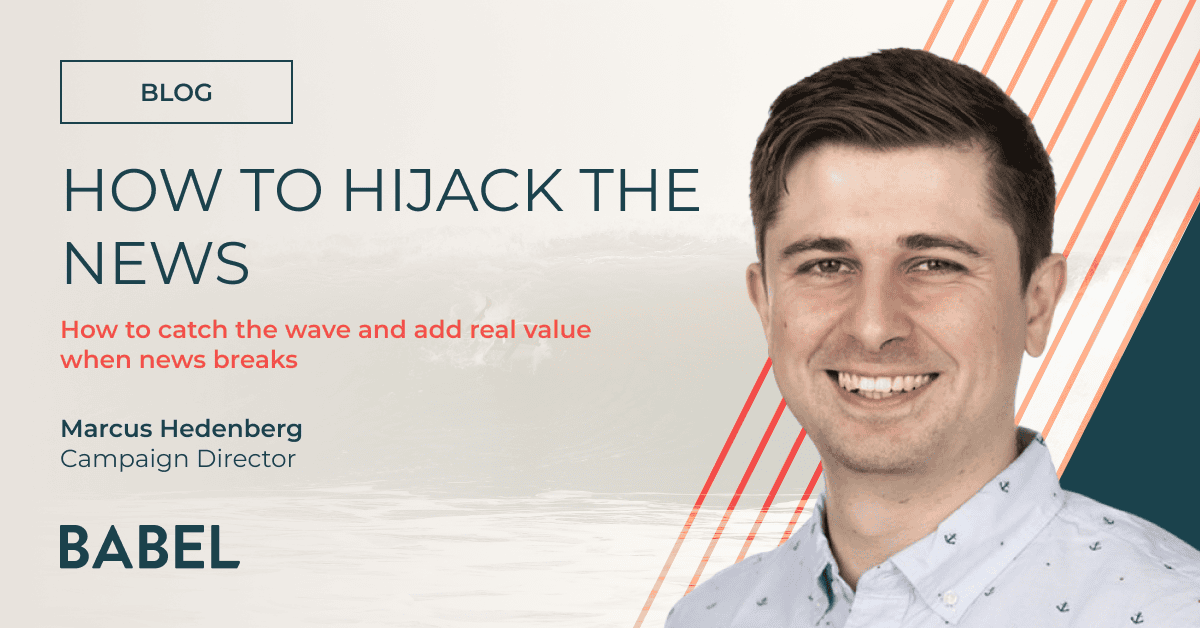 How to hijack the news blog